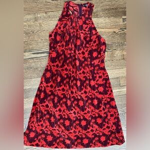 Vena Cava Floral Red Halter Silk Dress size 2